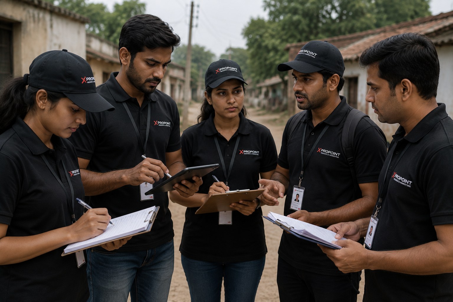 Xpropoint field research and survey team on assignment